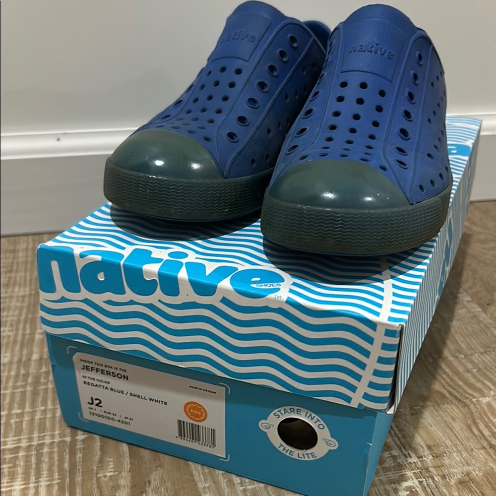 Native Kids Jefferson Blue Shoes